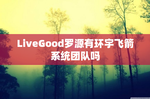 LiveGood罗源有环宇飞箭系统团队吗